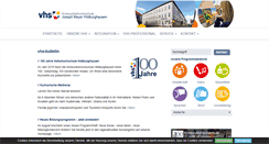 Desktop Screenshot of kvhs.landkreis-hildburghausen.de